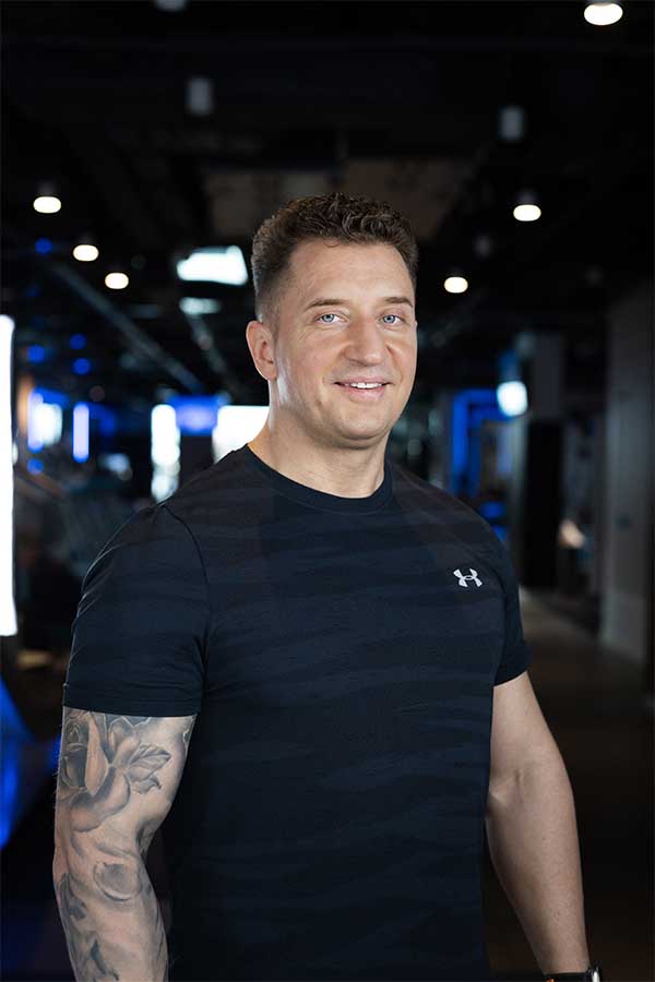 Artur Jakuz w klubie Quantum Fitness