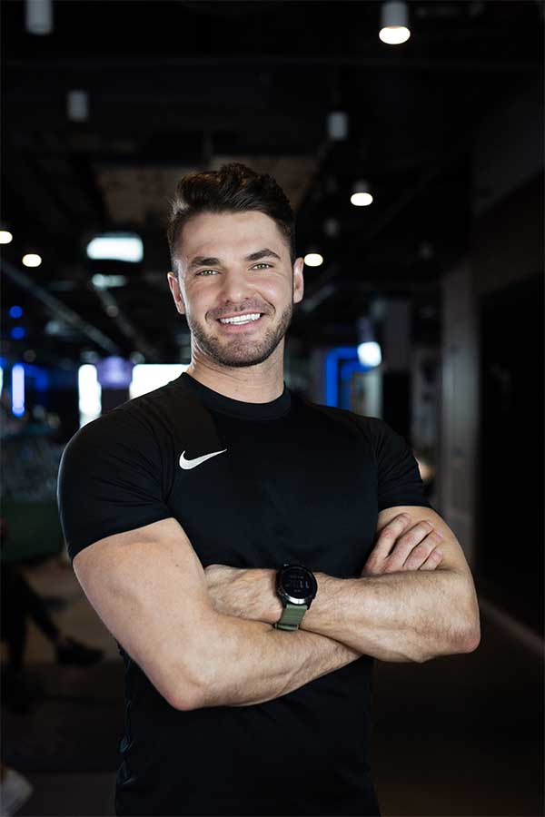 Kacper Górski w klubie Quantum Fitness